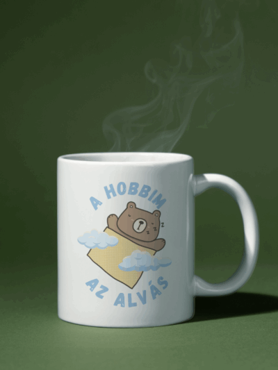 "Hobbim az alvás" bögre
