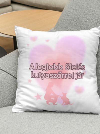 A legjobb ölelés kutyaszőrrel jár párna