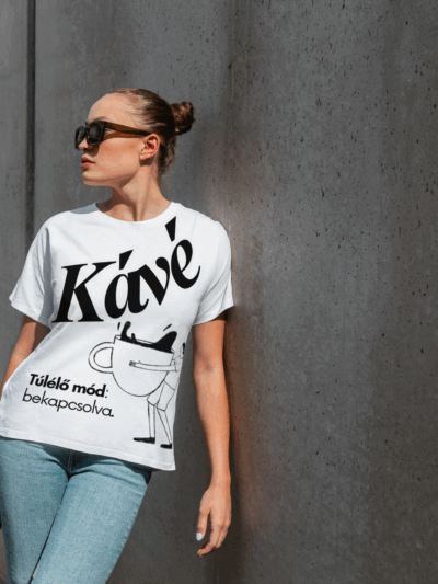 "Kávé.. Túlélő mód bekapcsolva" póló